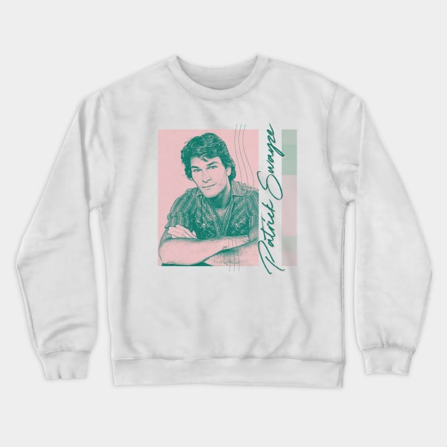 Patrick Swayze / / / 80s Aesthetic Fan Art Design Crewneck Sweatshirt by unknown_pleasures